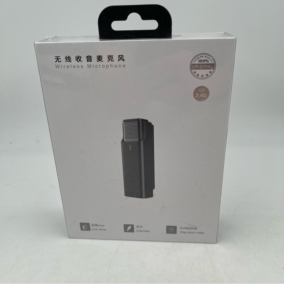 NEW Premium 2.4GHz Wireless Lavalier Microphones and Systems for IPhone - Sealed - Picture 1 of 6